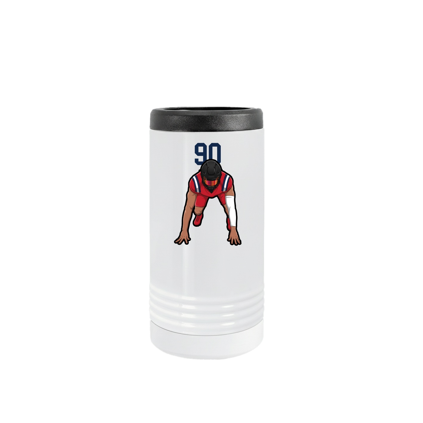 Slim Beverage Holder — Number Top in White