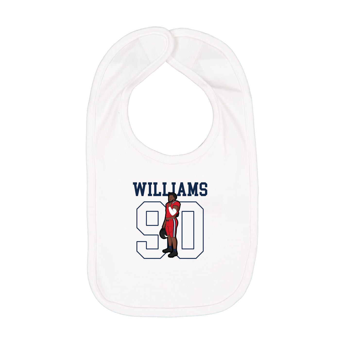 Infant Bib — Shirsey in White