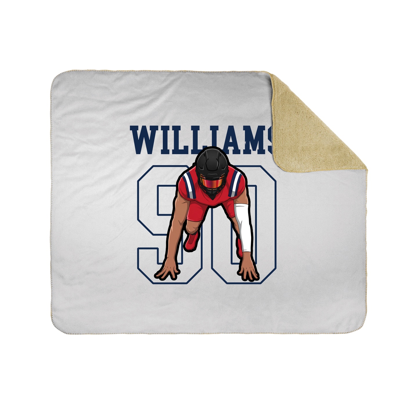 Throw Blanket — Shirsey in White