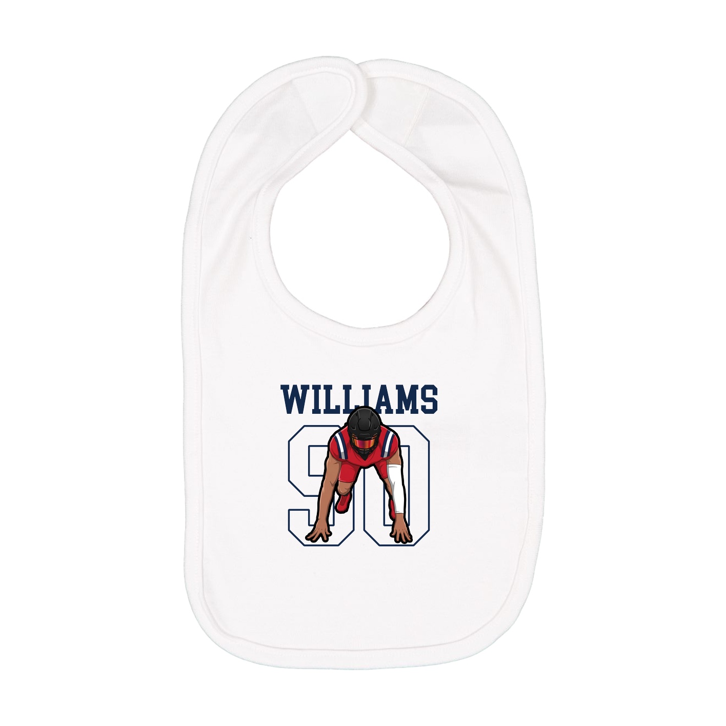 Infant Bib — Shirsey in White
