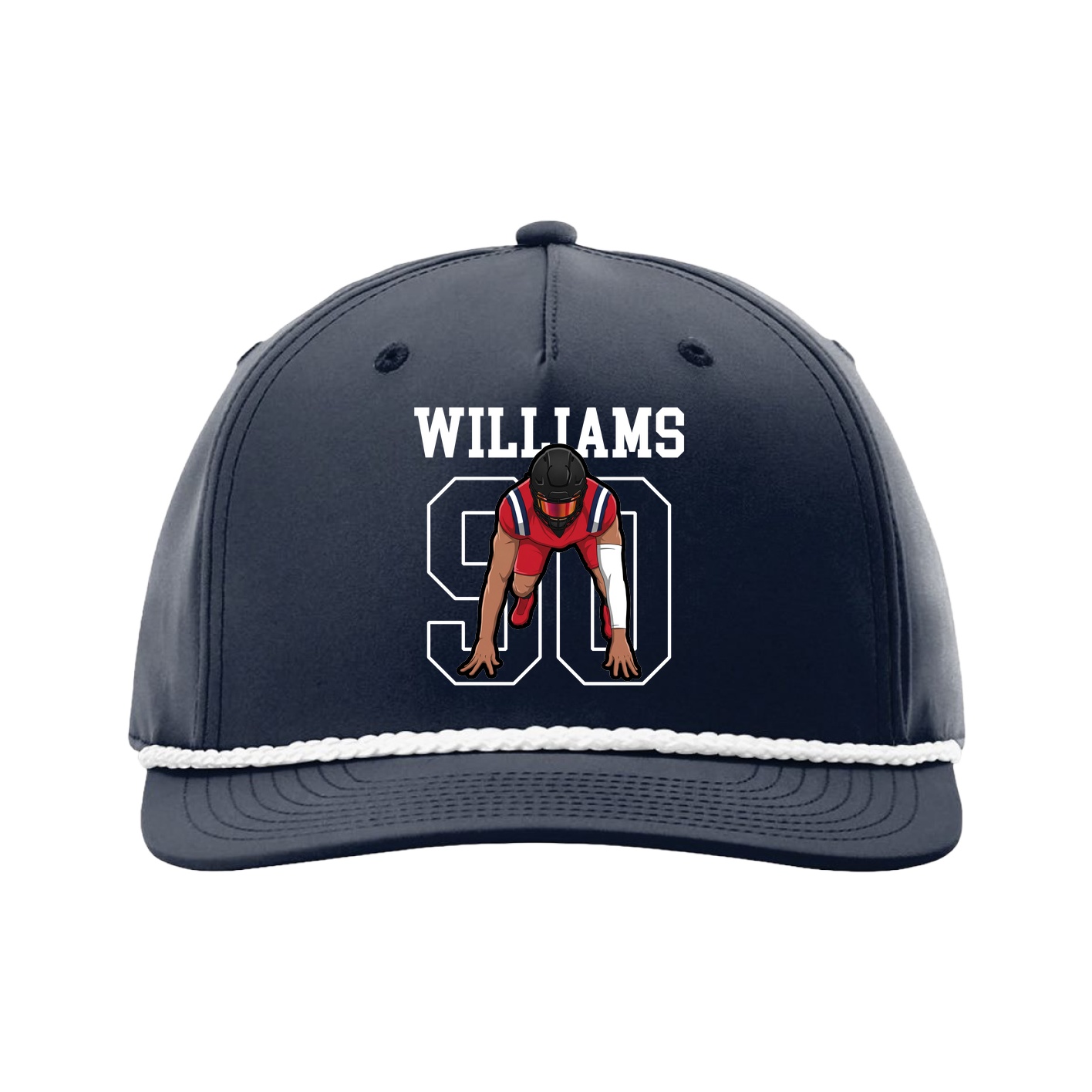 Five-Panel Classic Rope Cap — Shirsey in Navy