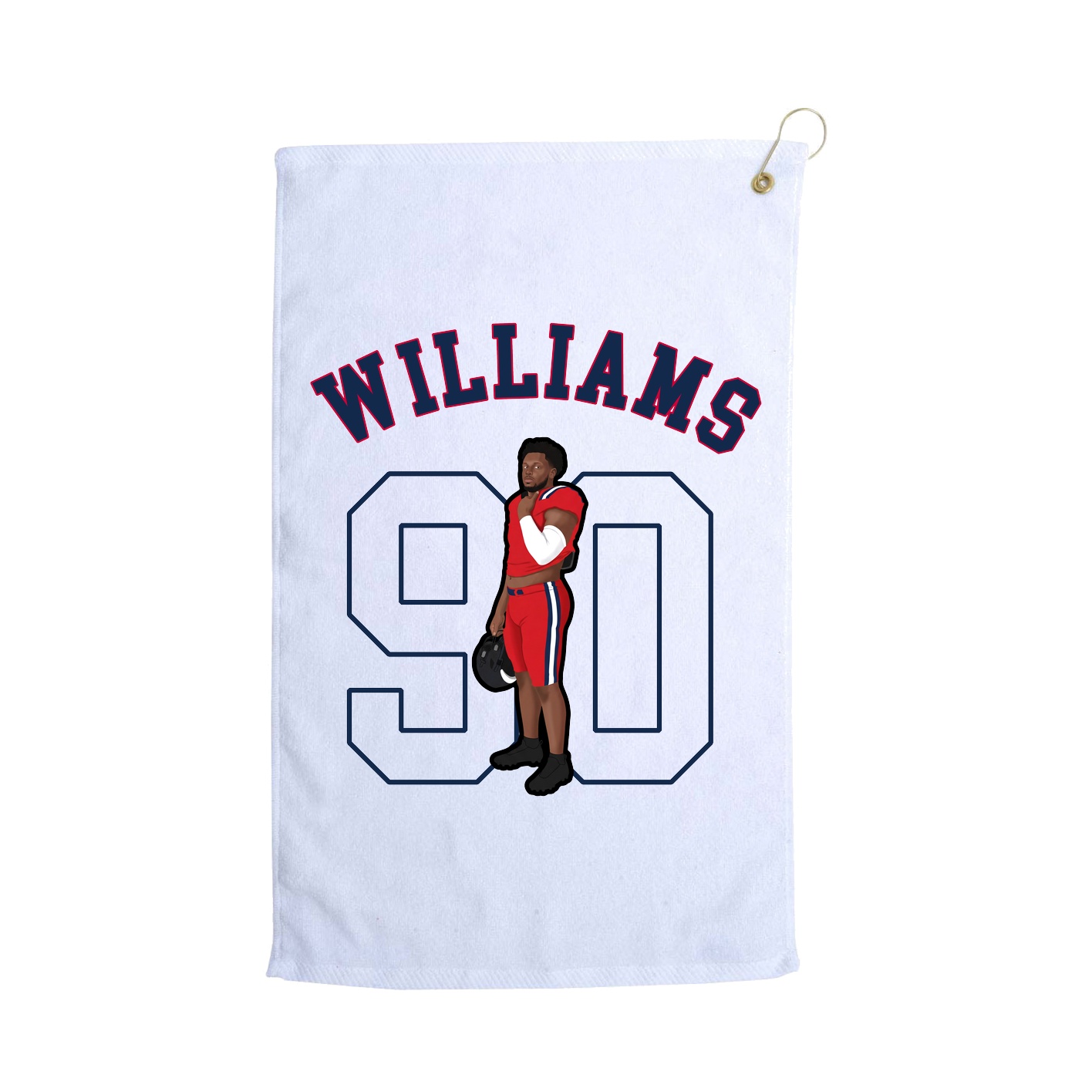 Golf Towel — Shirsey Arch in White