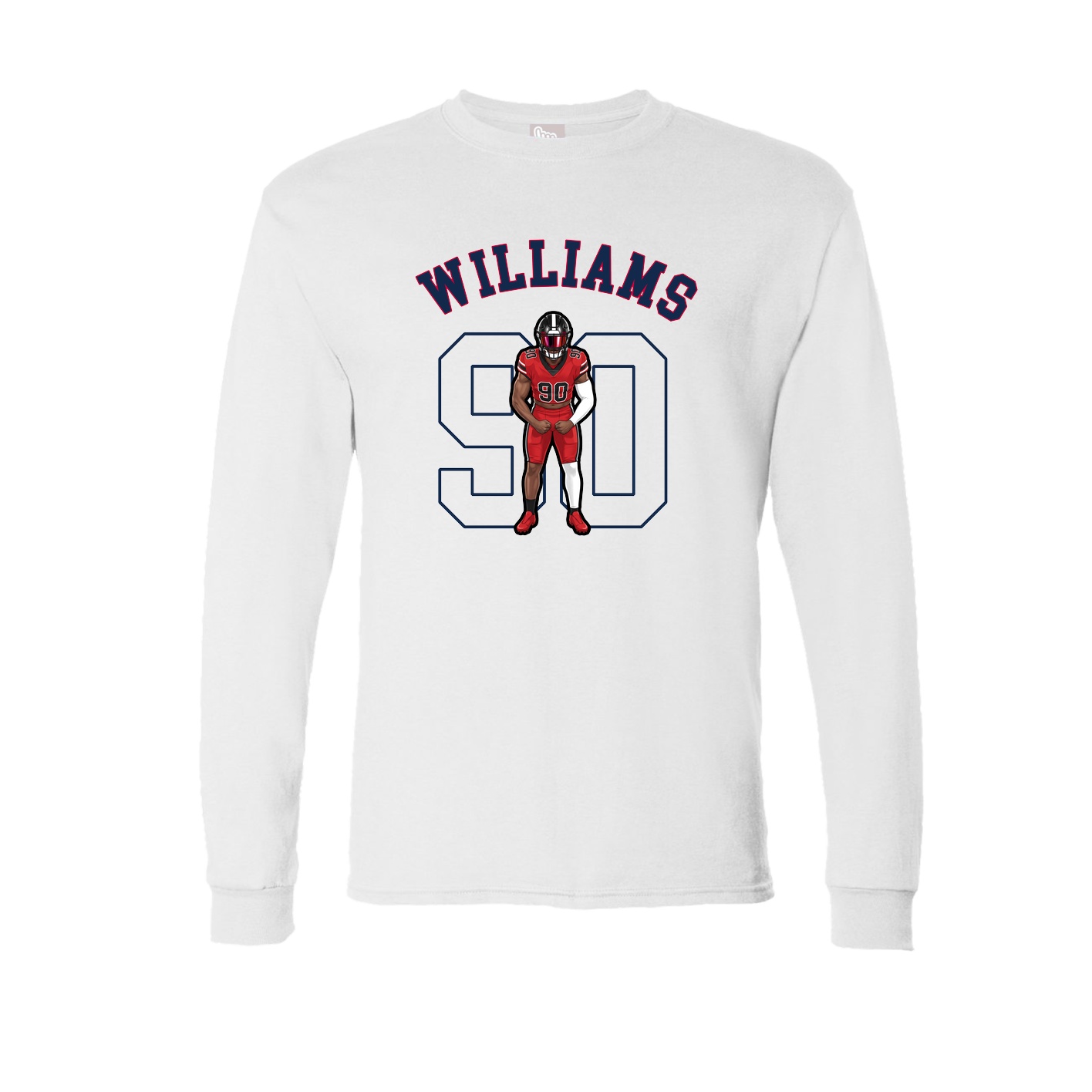 Long Sleeve Tee — Shirsey Arch in White