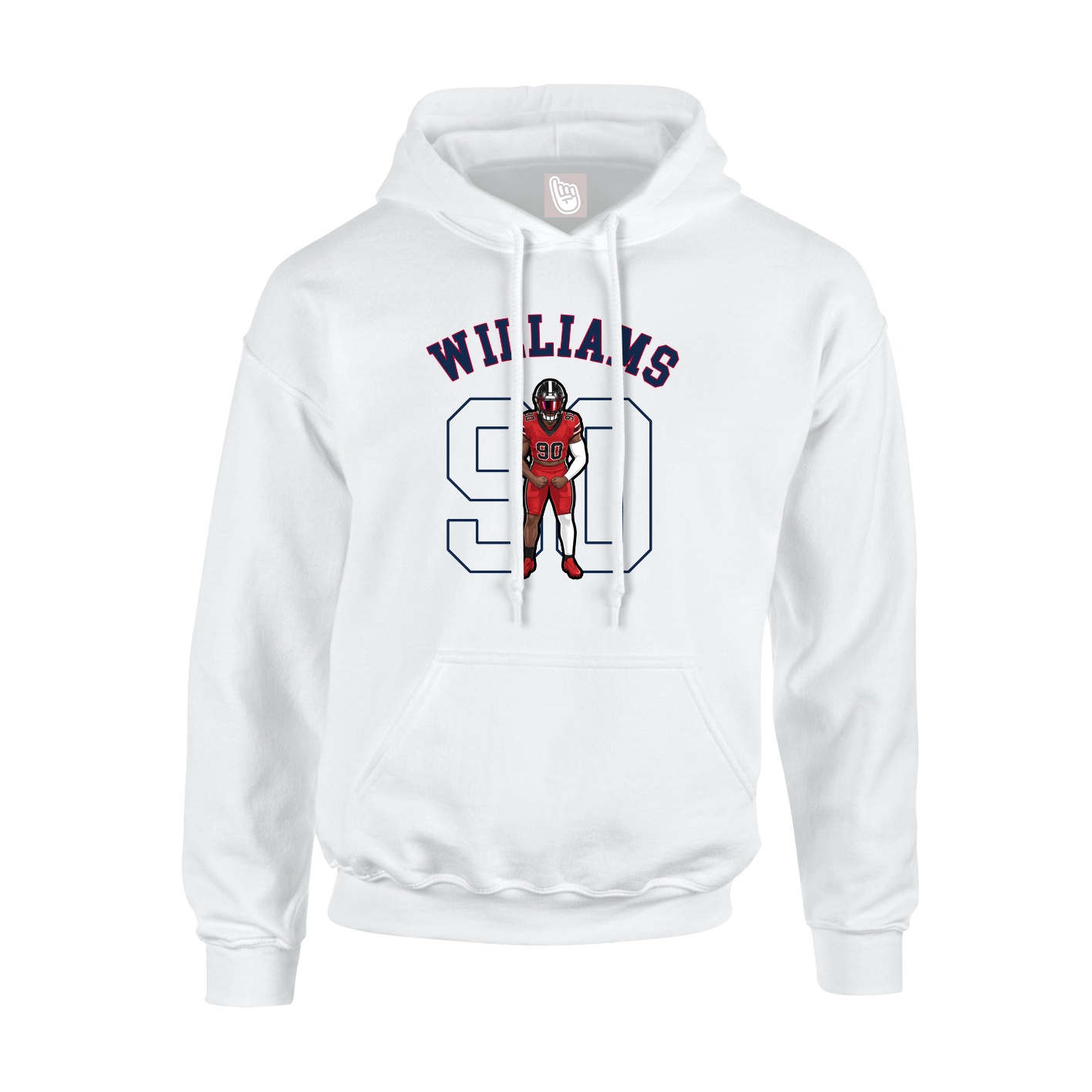 Youth Hoodie — Shirsey Arch in White
