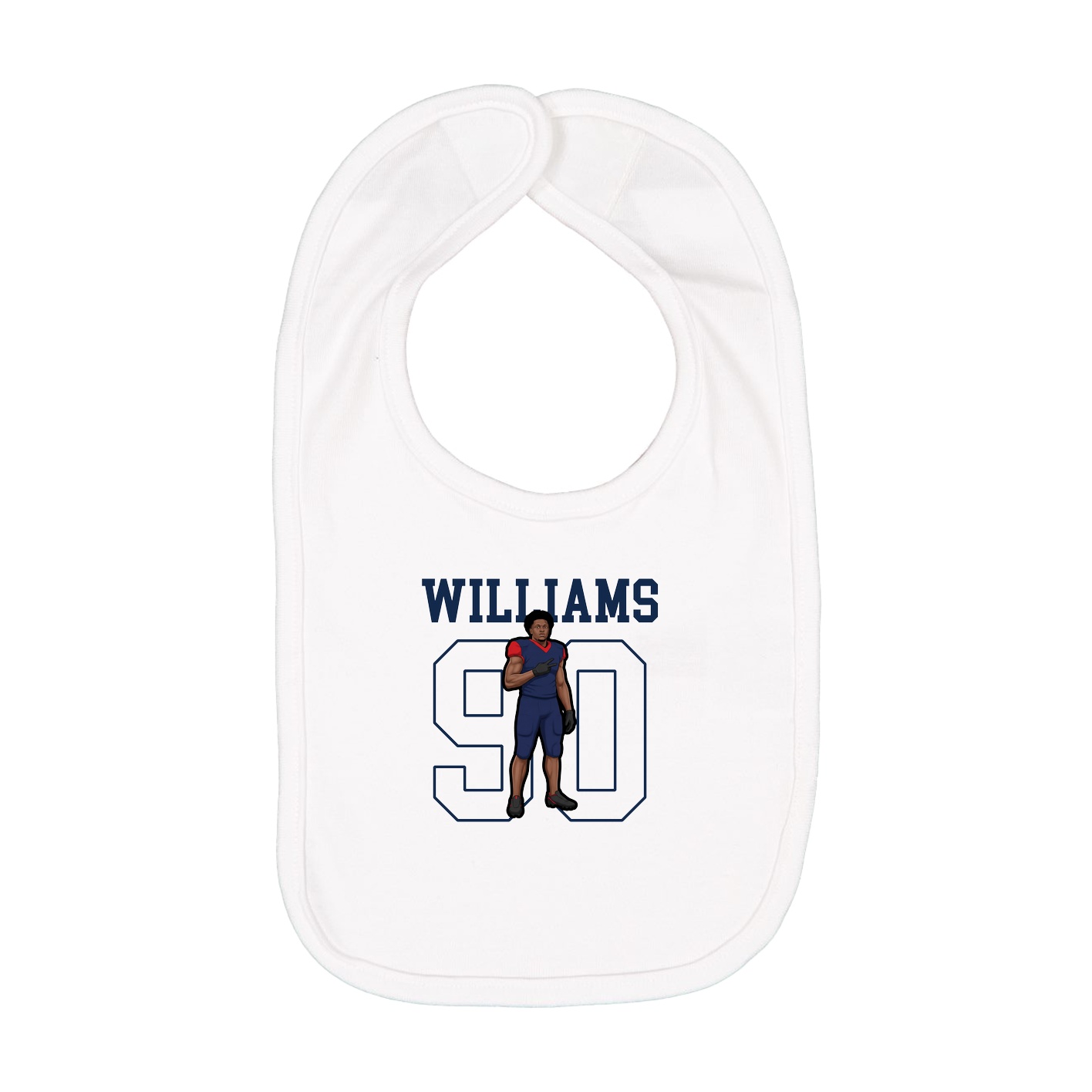 Infant Bib — Shirsey in White