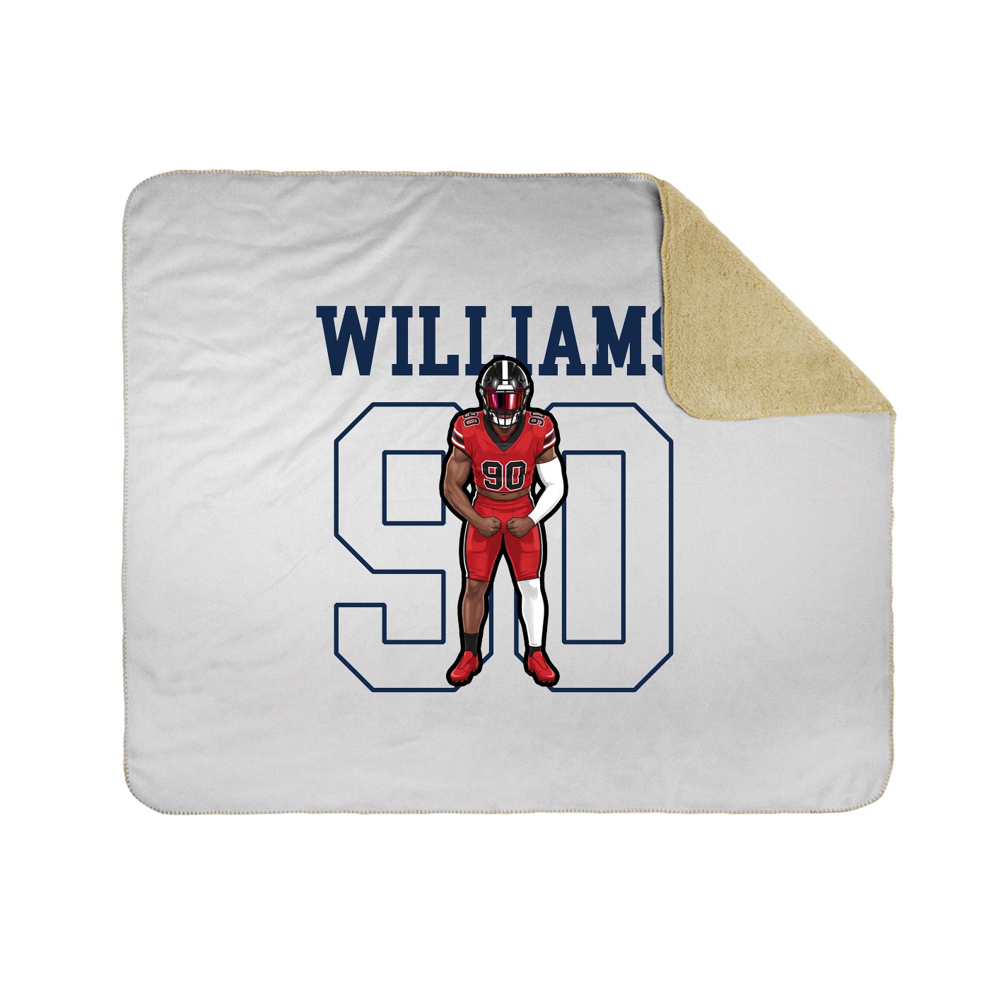 Throw Blanket — Shirsey in White