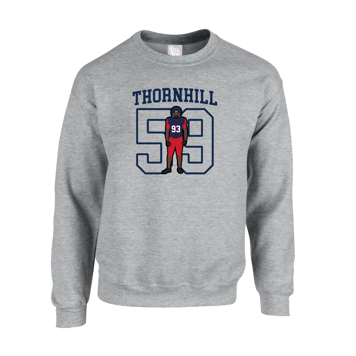 Fleece Crew — Shirsey in Grey