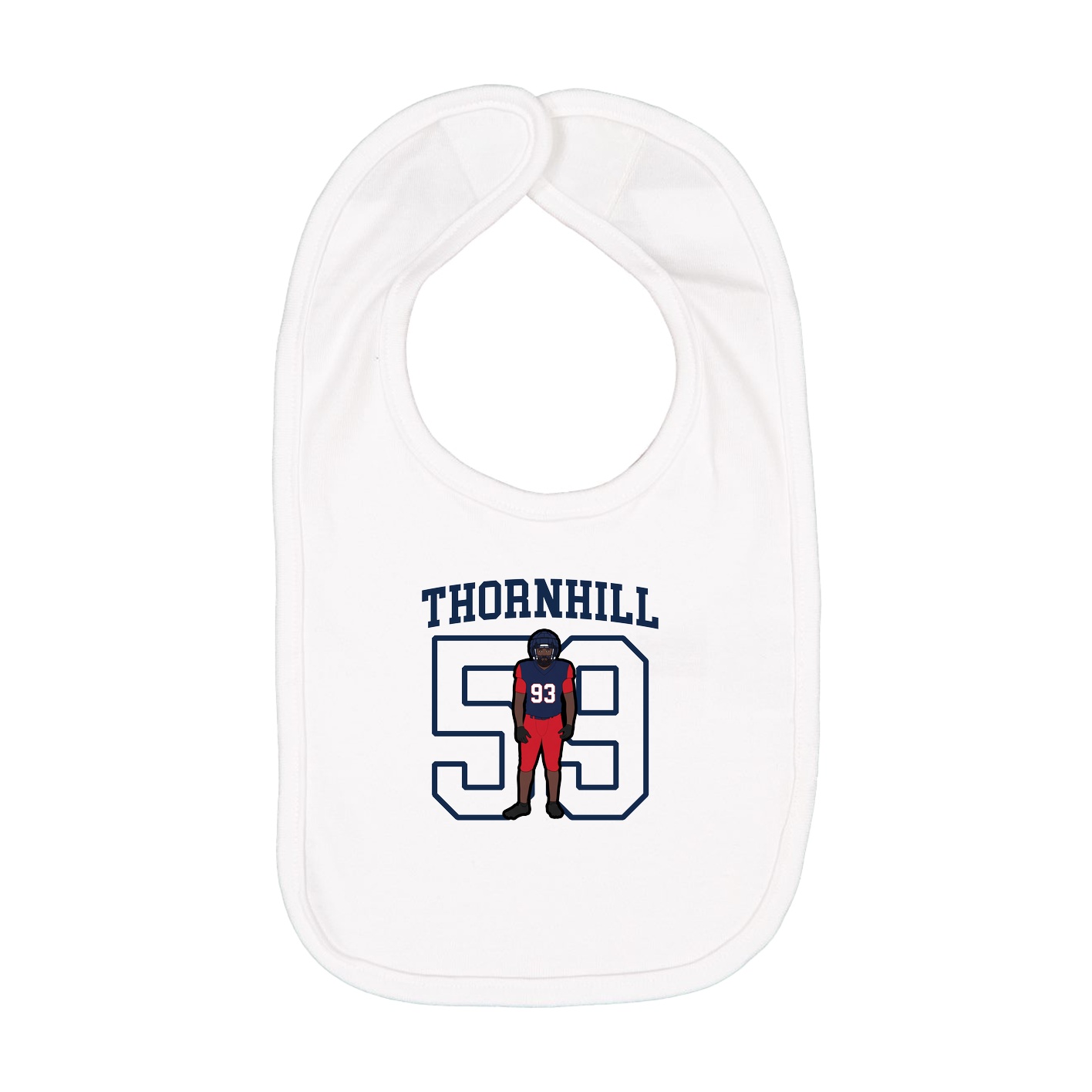 Infant Bib — Shirsey in White