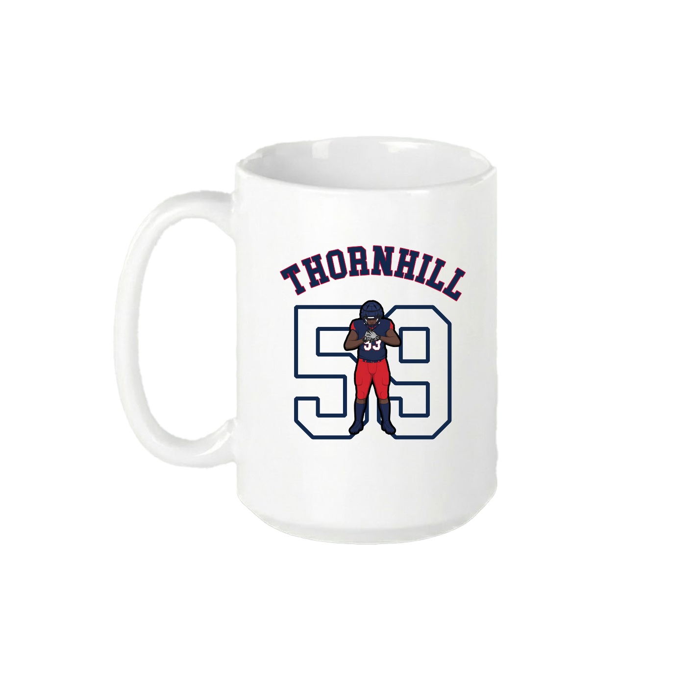 15oz Coffee Mug — Shirsey Arch in White