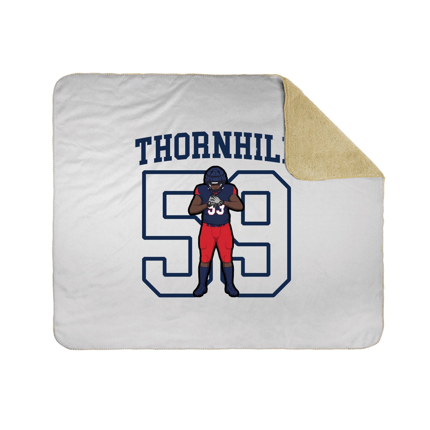 Throw Blanket — Shirsey in White