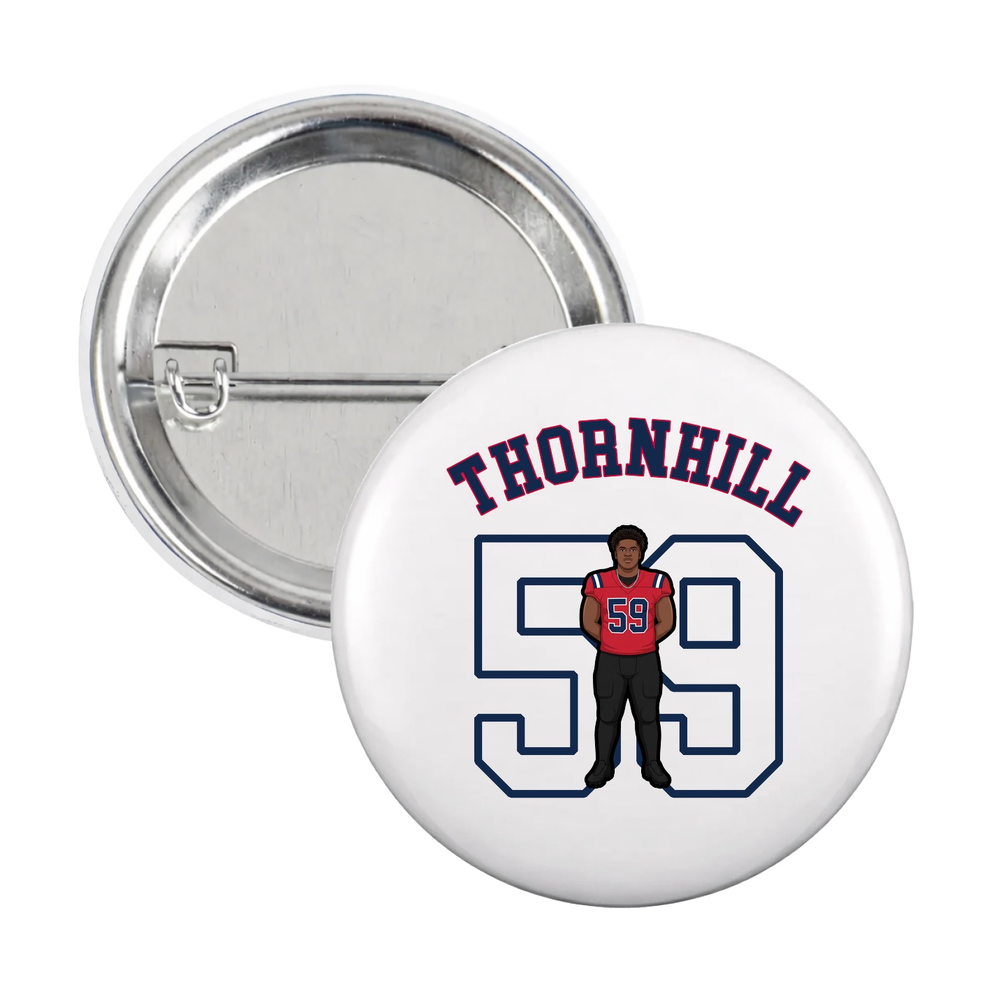 Game Day Button — Shirsey Arch in White