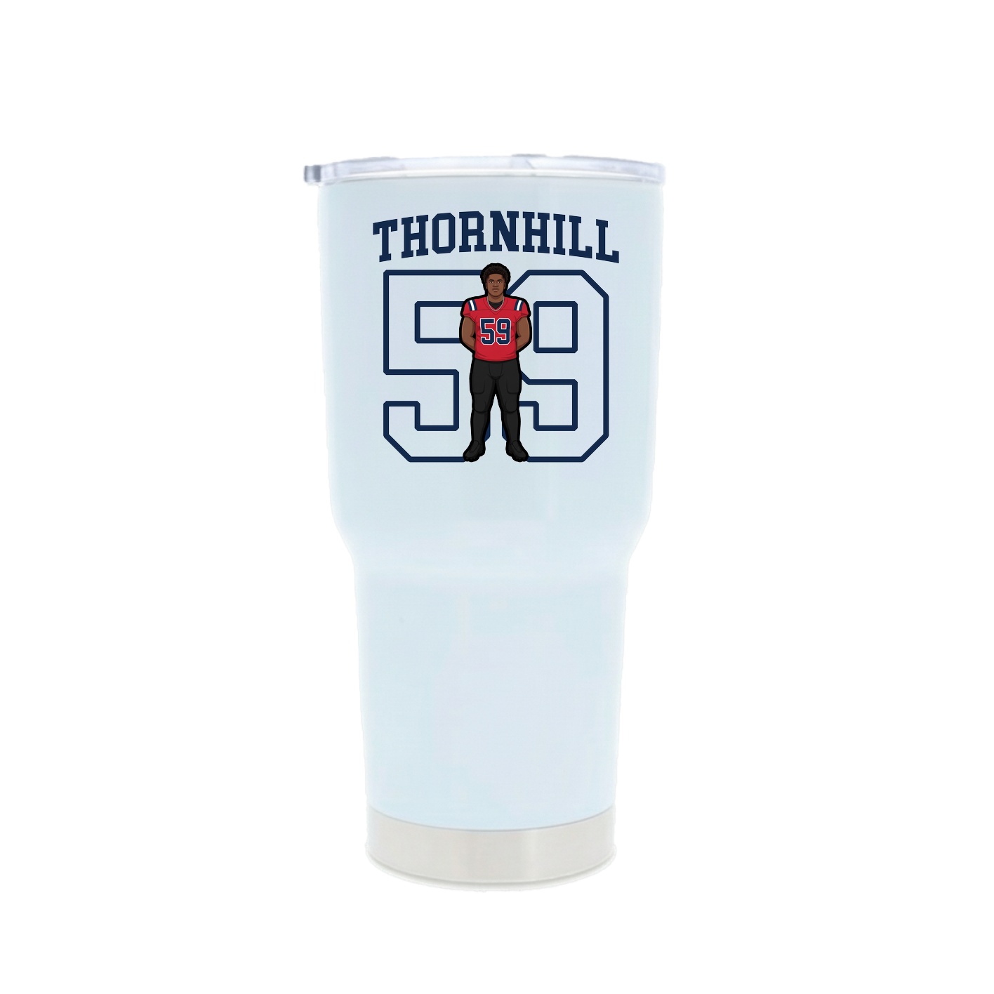 30oz Stainless Steel Tumbler — Shirsey in White
