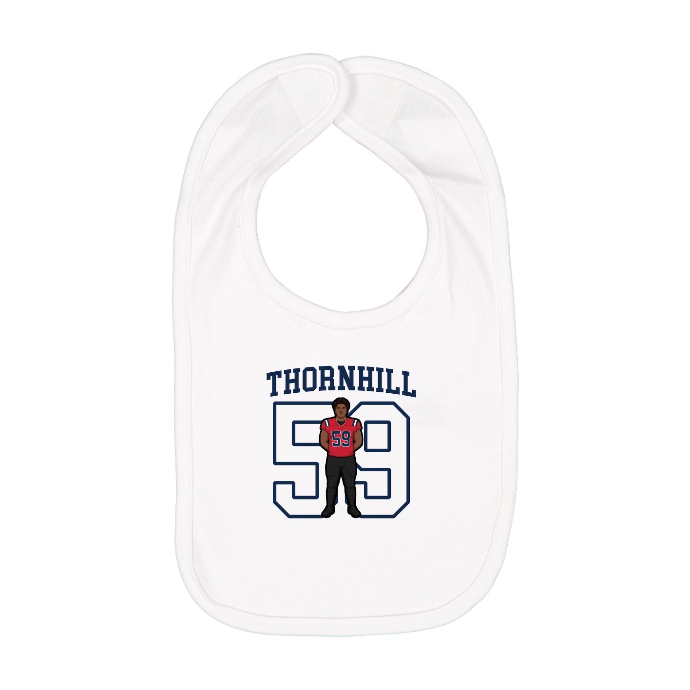 Infant Bib — Shirsey in White
