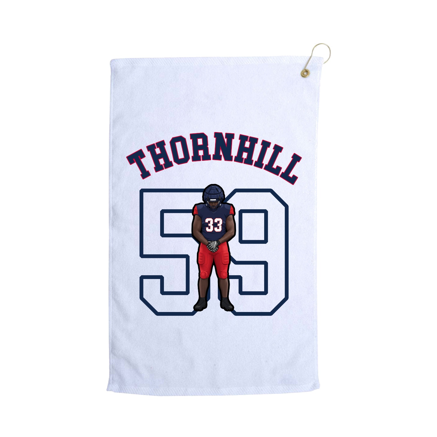 Golf Towel — Shirsey Arch in White