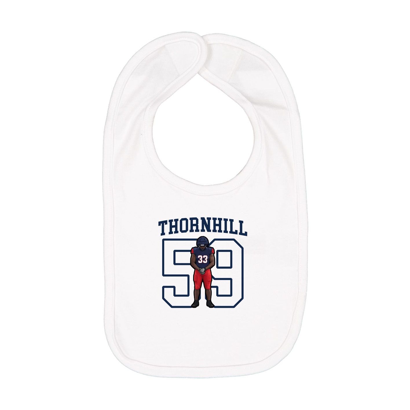 Infant Bib — Shirsey in White