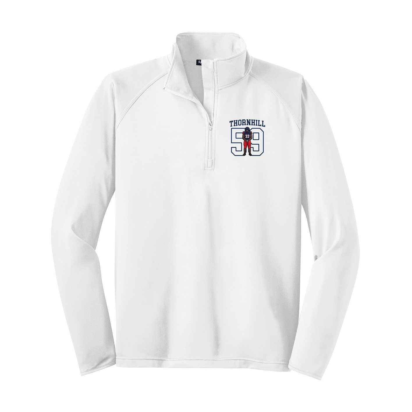 Q-Zip Pullover — Shirsey in White