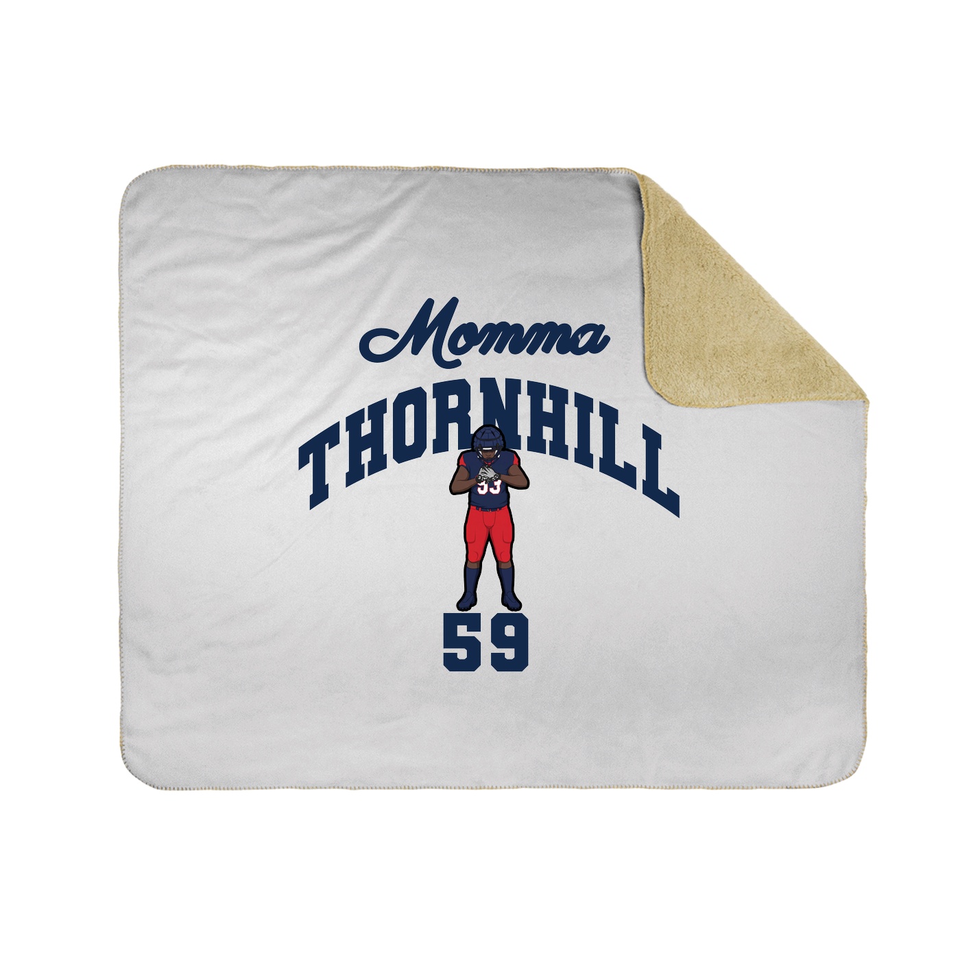 Throw Blanket — Mothers Day Arch in White