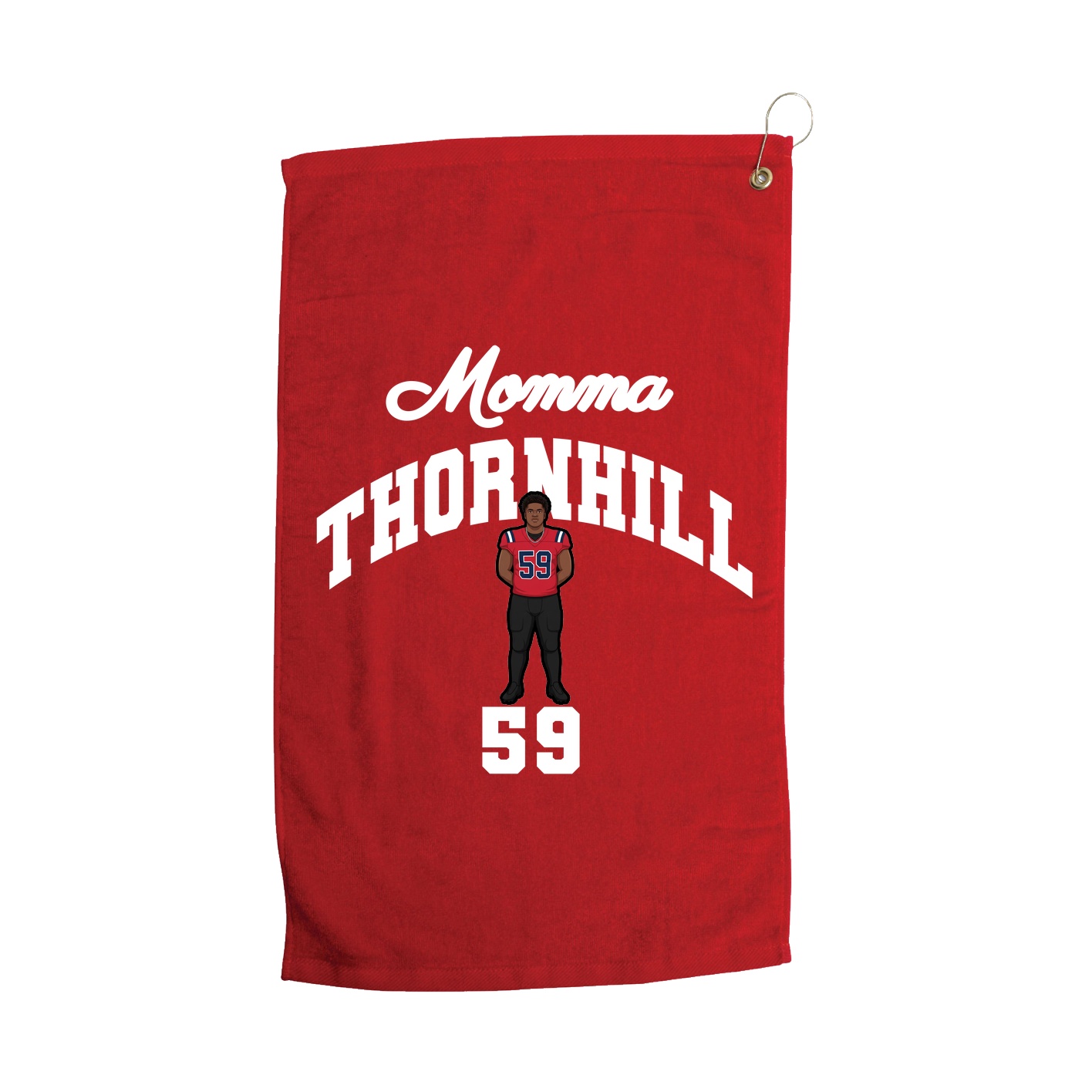 Golf Towel — Mothers Day Arch in Red