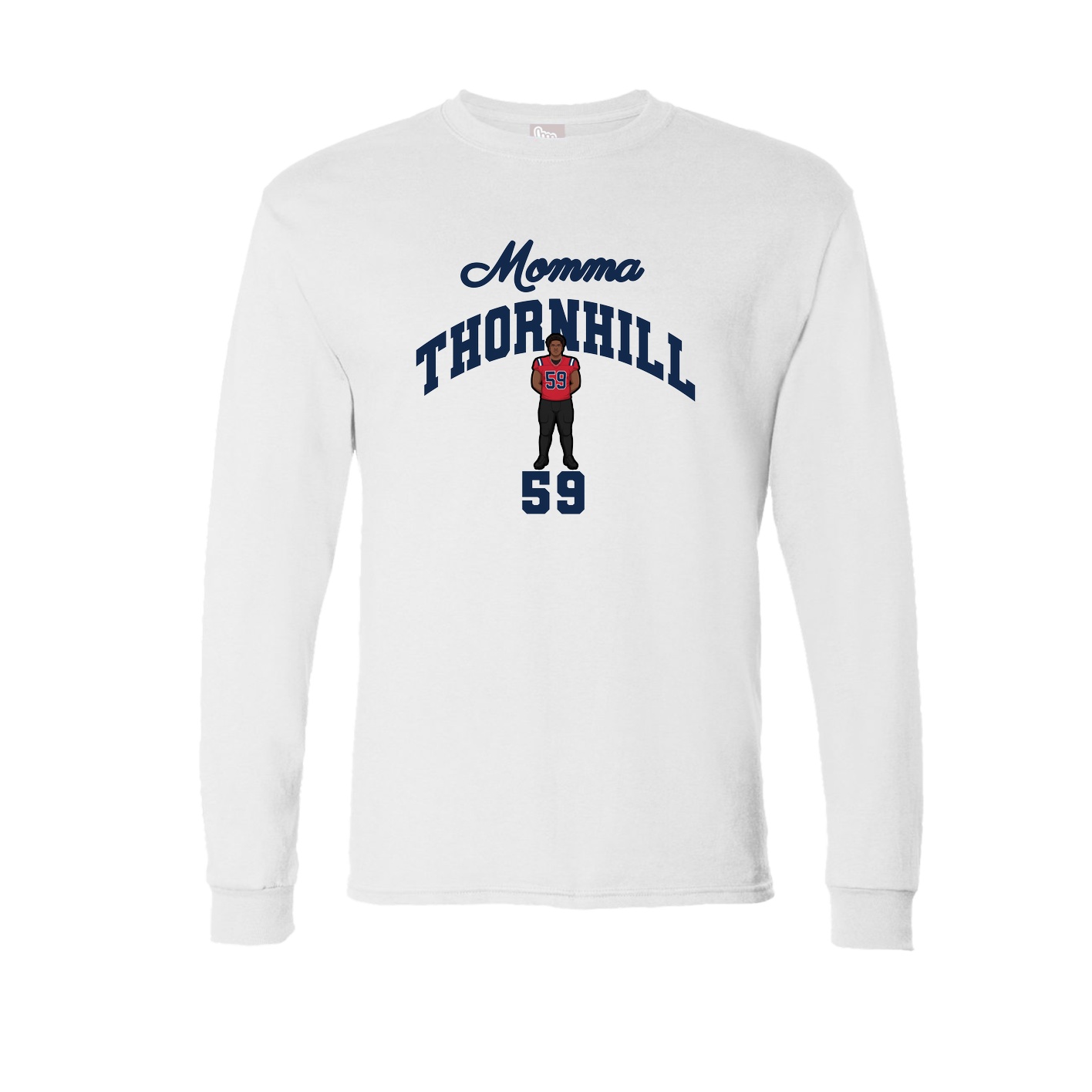 Long Sleeve Tee — Mothers Day Arch in White
