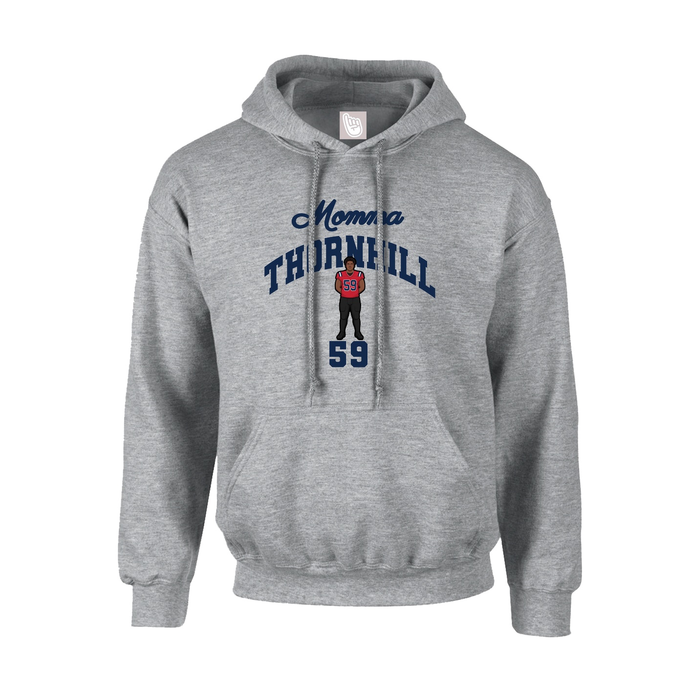 Hoodie — Mothers Day Arch in Grey