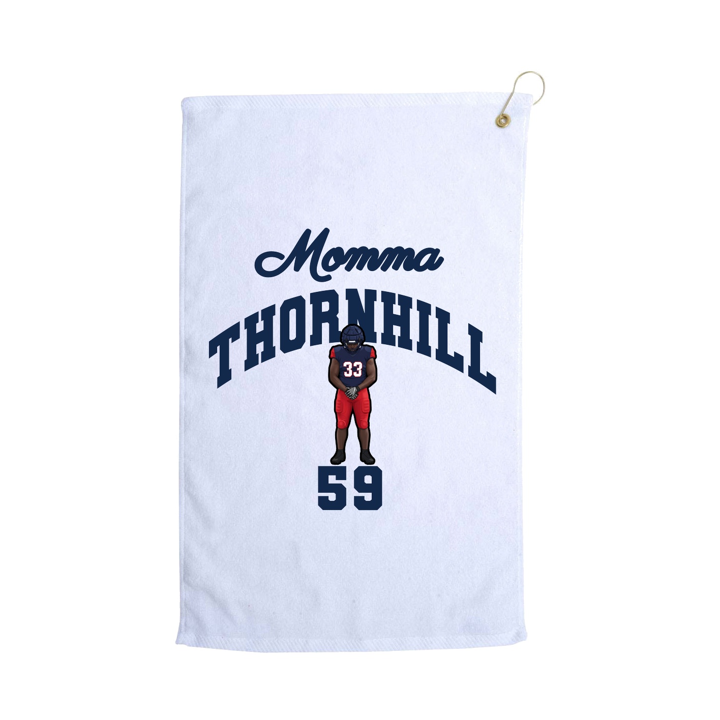 Golf Towel — Mothers Day Arch in White