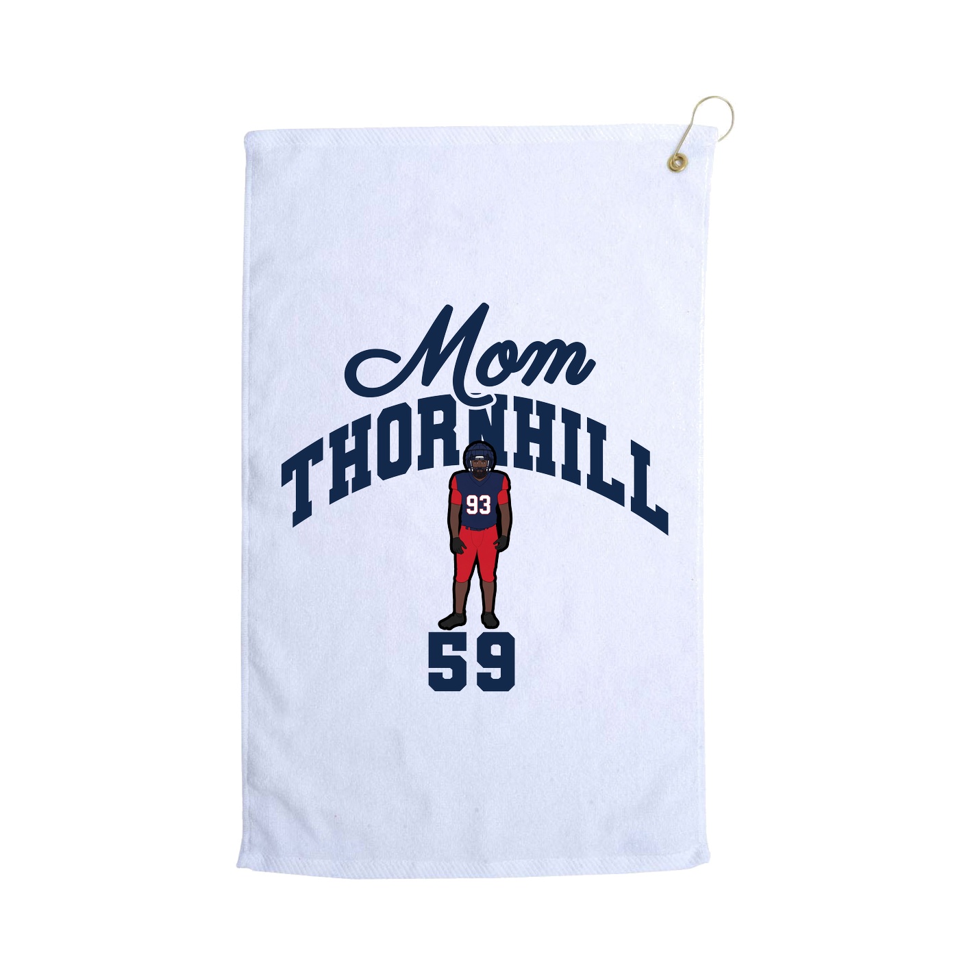 Golf Towel — Mothers Day Arch in White