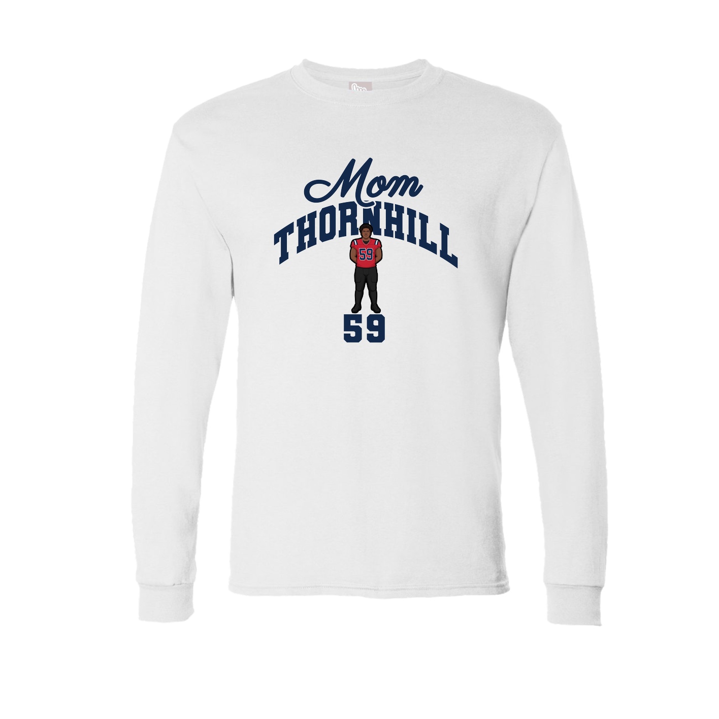 Long Sleeve Tee — Mothers Day Arch in White