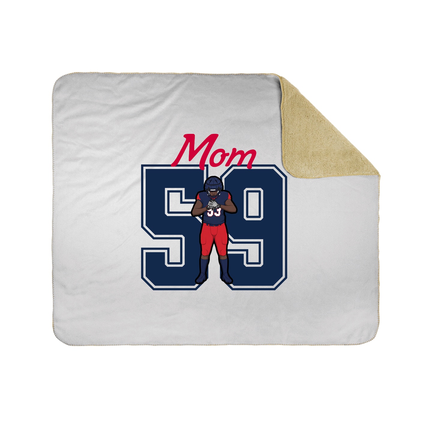 Throw Blanket — Mothers Day Shirsey in White