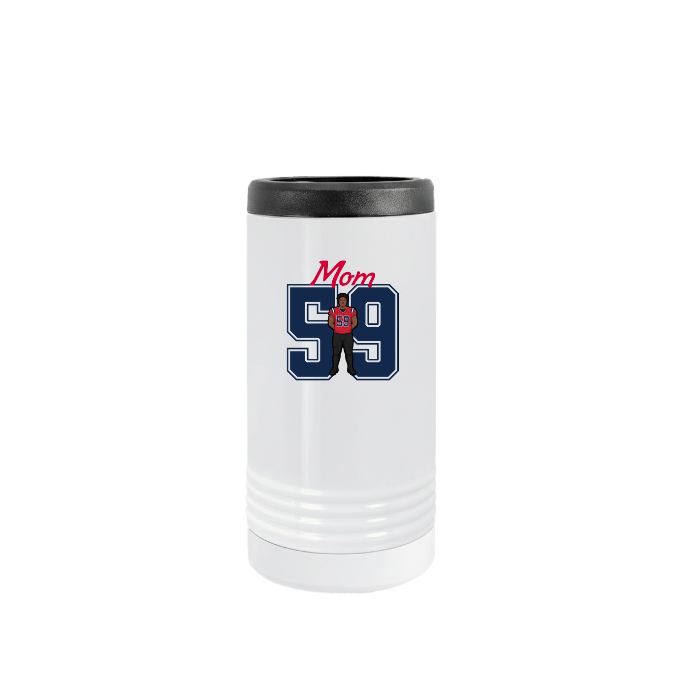 Slim Beverage Holder — Mothers Day Shirsey in White