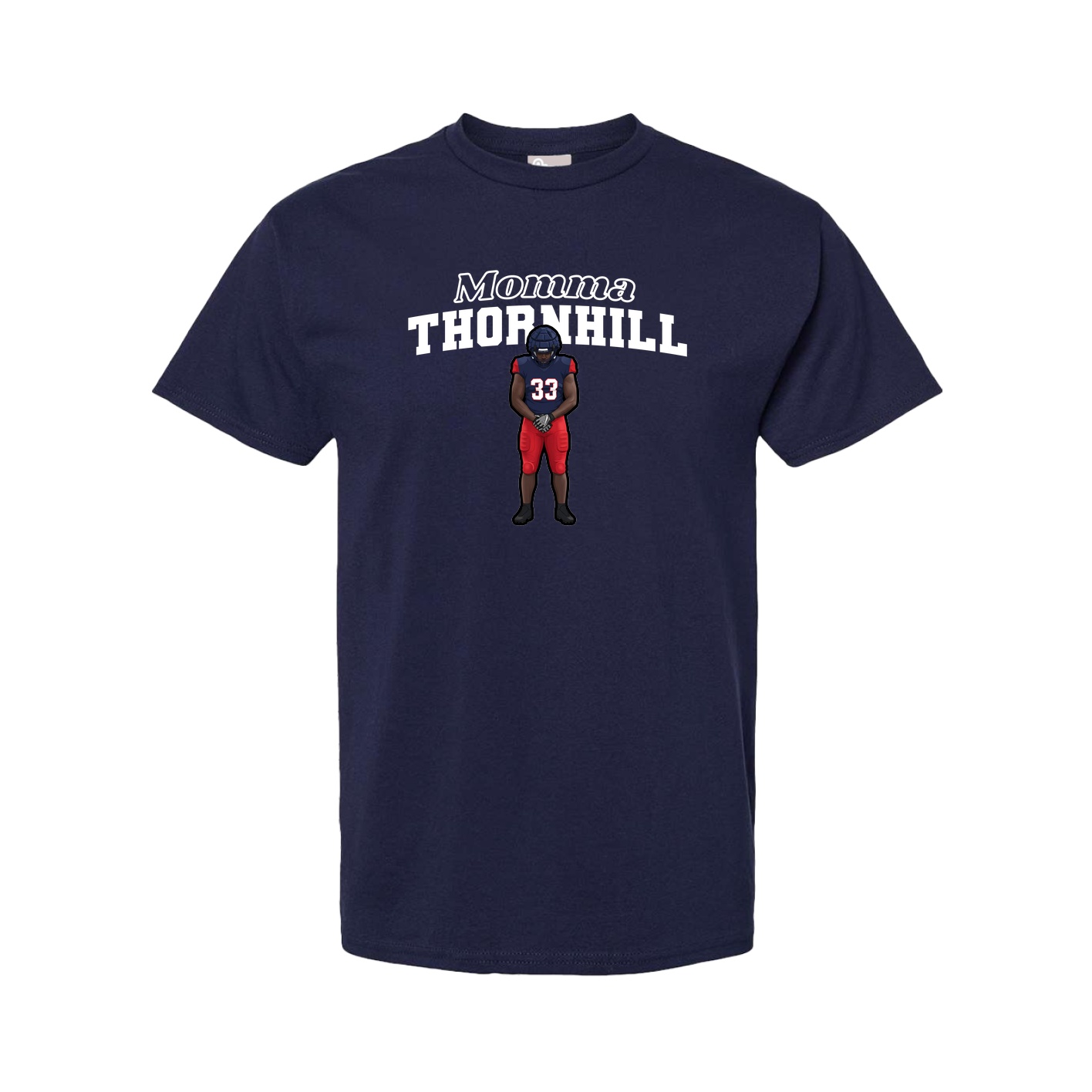 Youth Tee — Mothers Day Block in Navy