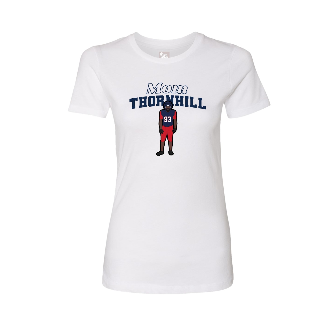 Womens Tee — Mothers Day Block in White