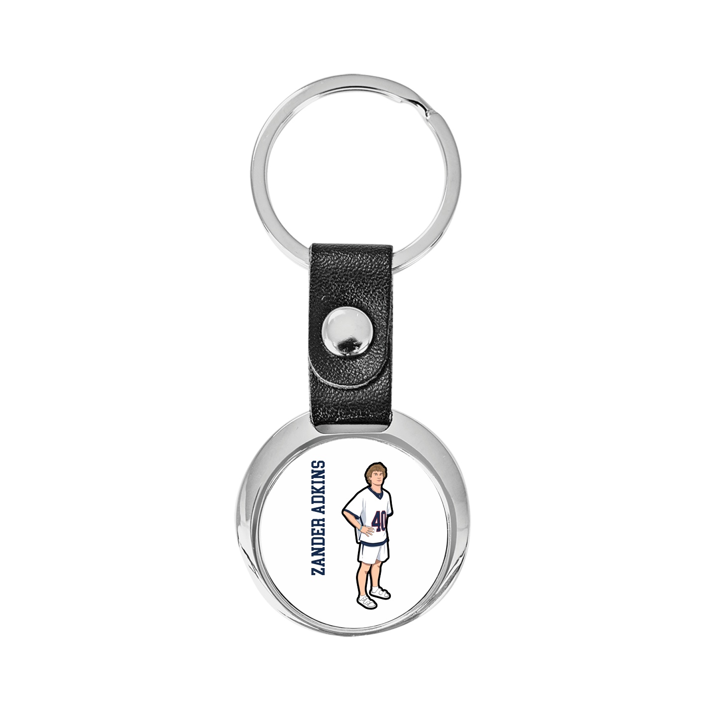 Key Chain — Name Vertical in Classic