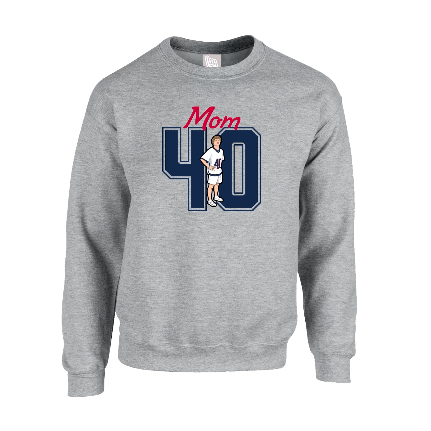 Fleece Crew — Mothers Day Shirsey in Grey