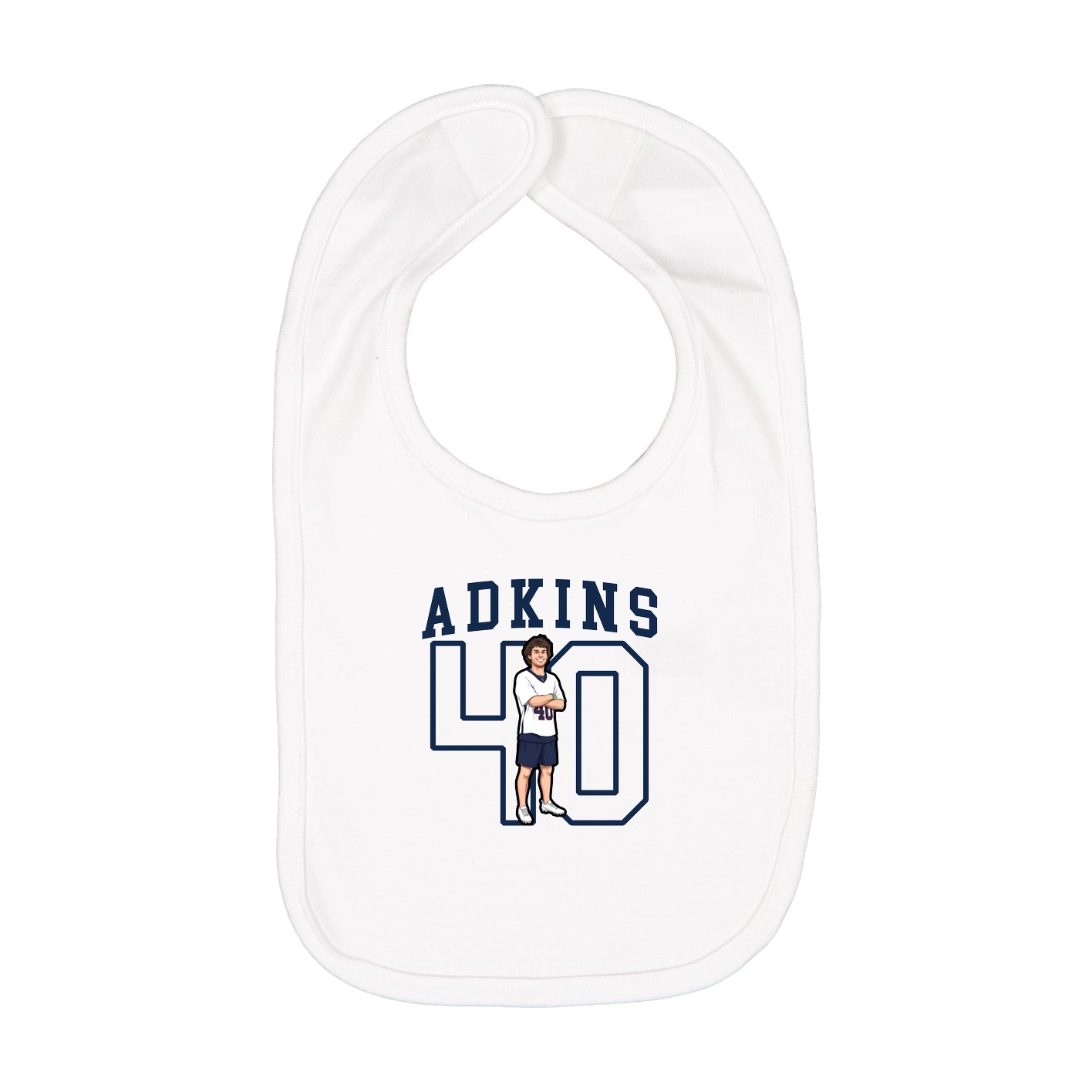 Infant Bib — Shirsey in White