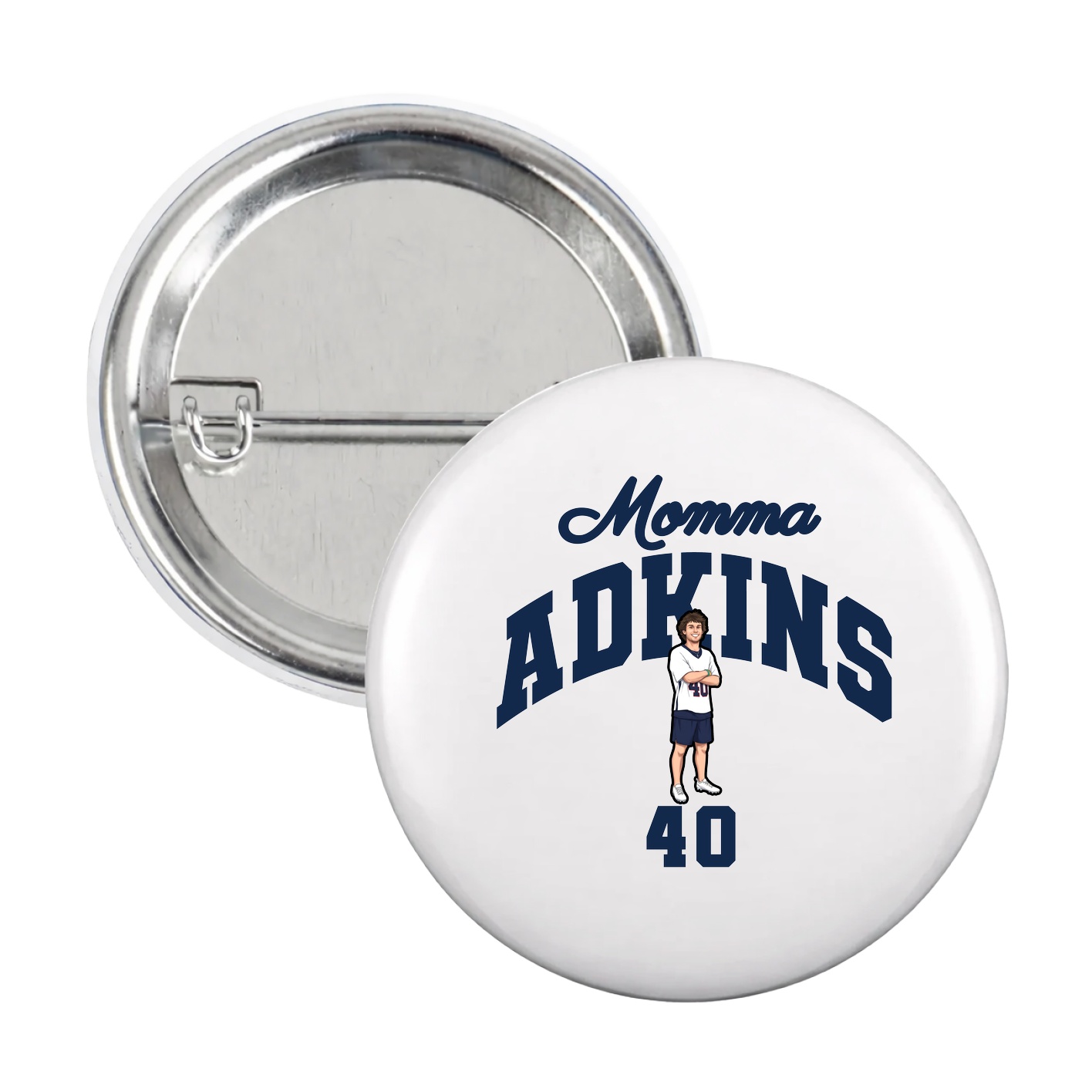 Game Day Button — Mothers Day Arch in White