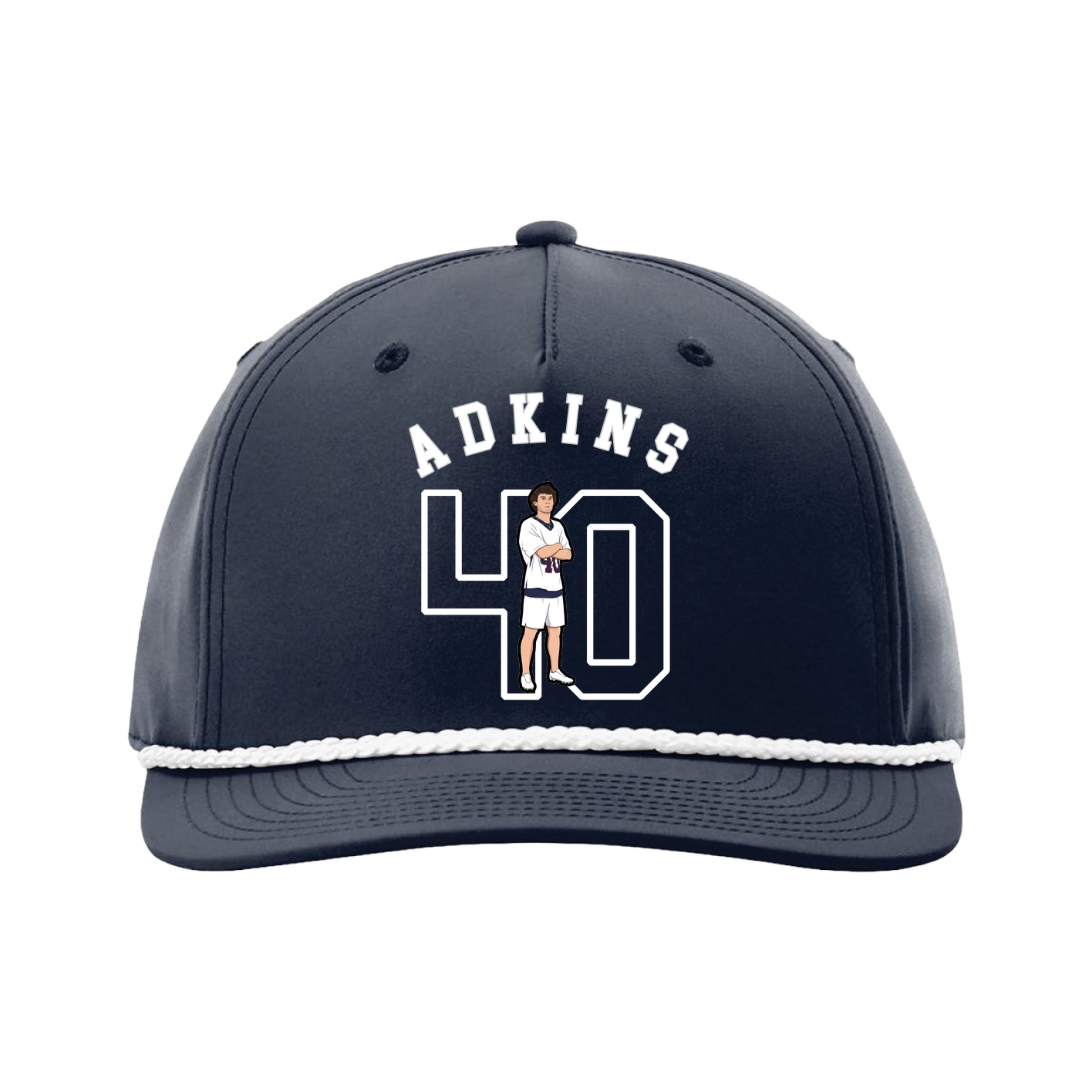 Five-Panel Classic Rope Cap — Shirsey Arch in Navy