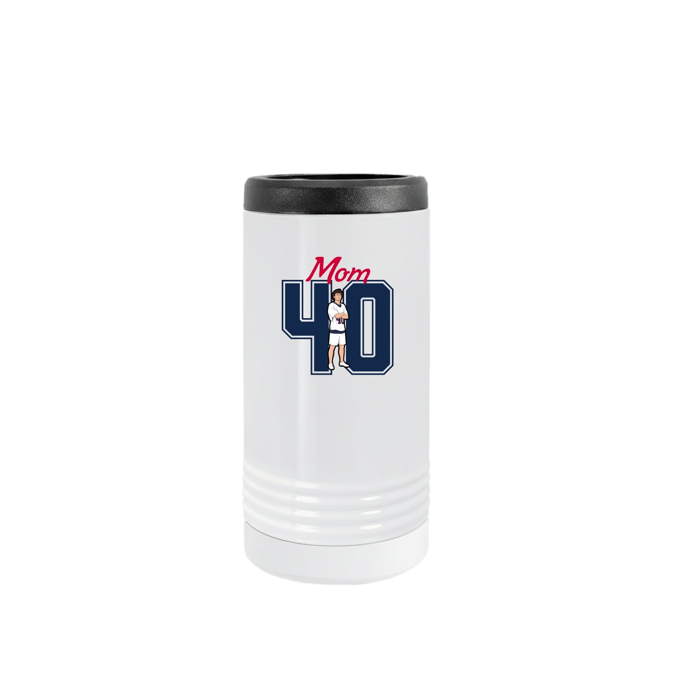 Slim Beverage Holder — Mothers Day Shirsey in White