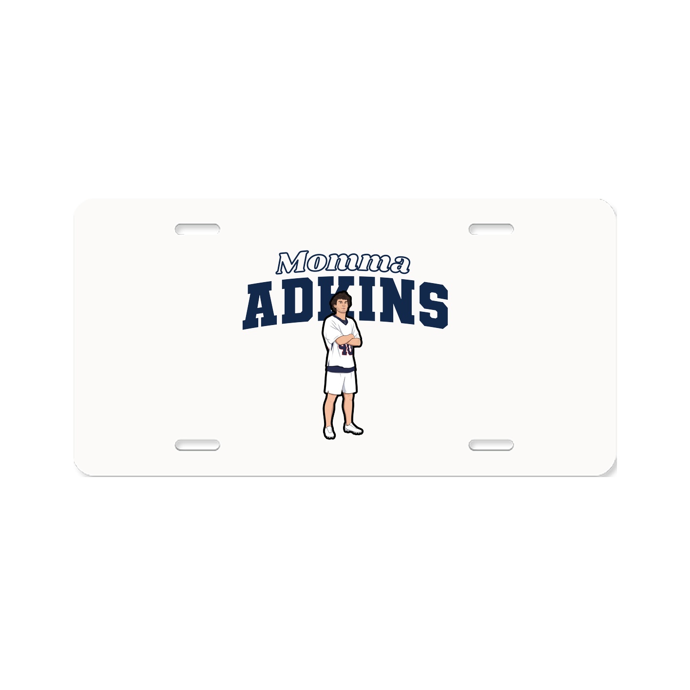 License Plate — Mothers Day Block in Classic