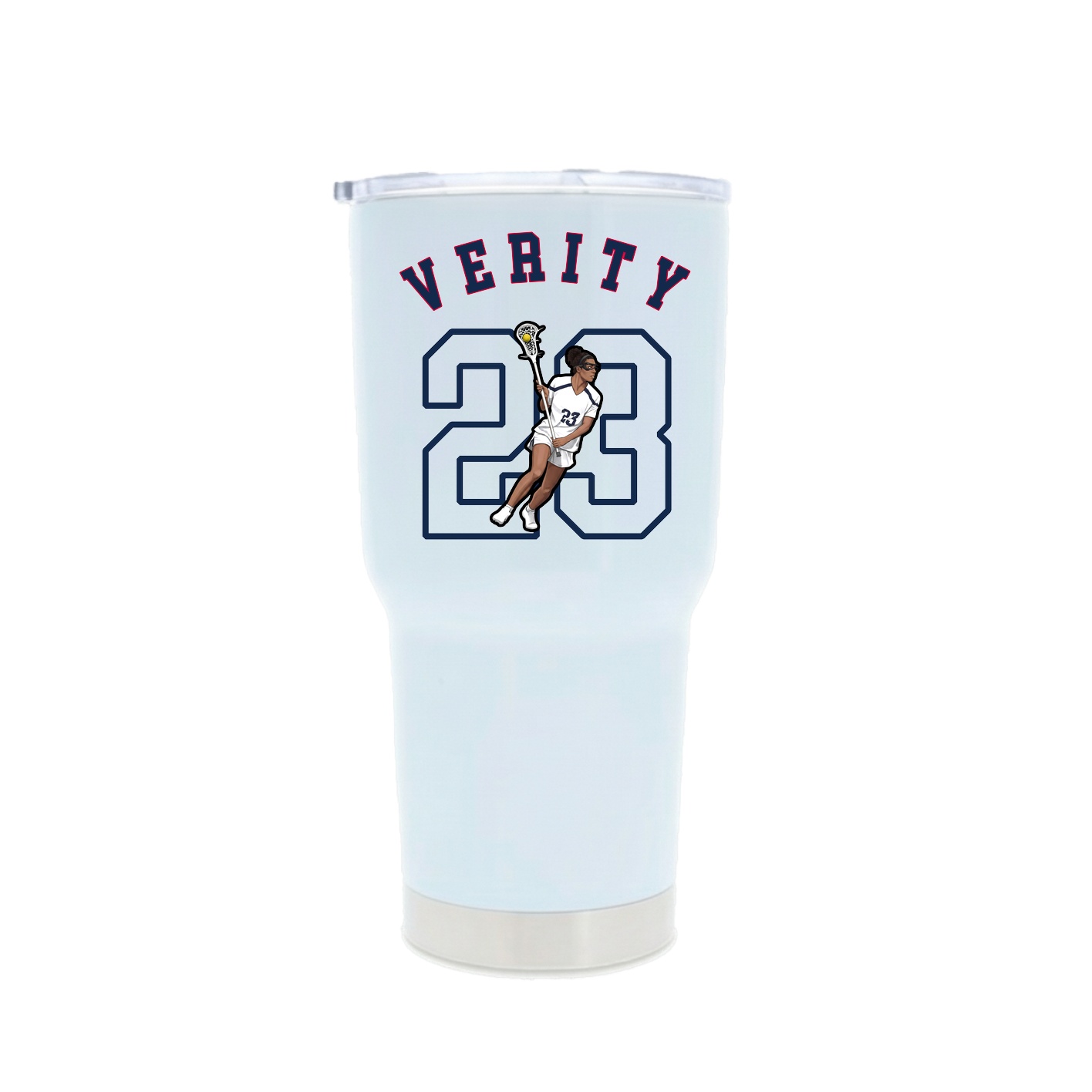 30oz Stainless Steel Tumbler — Shirsey Arch in White
