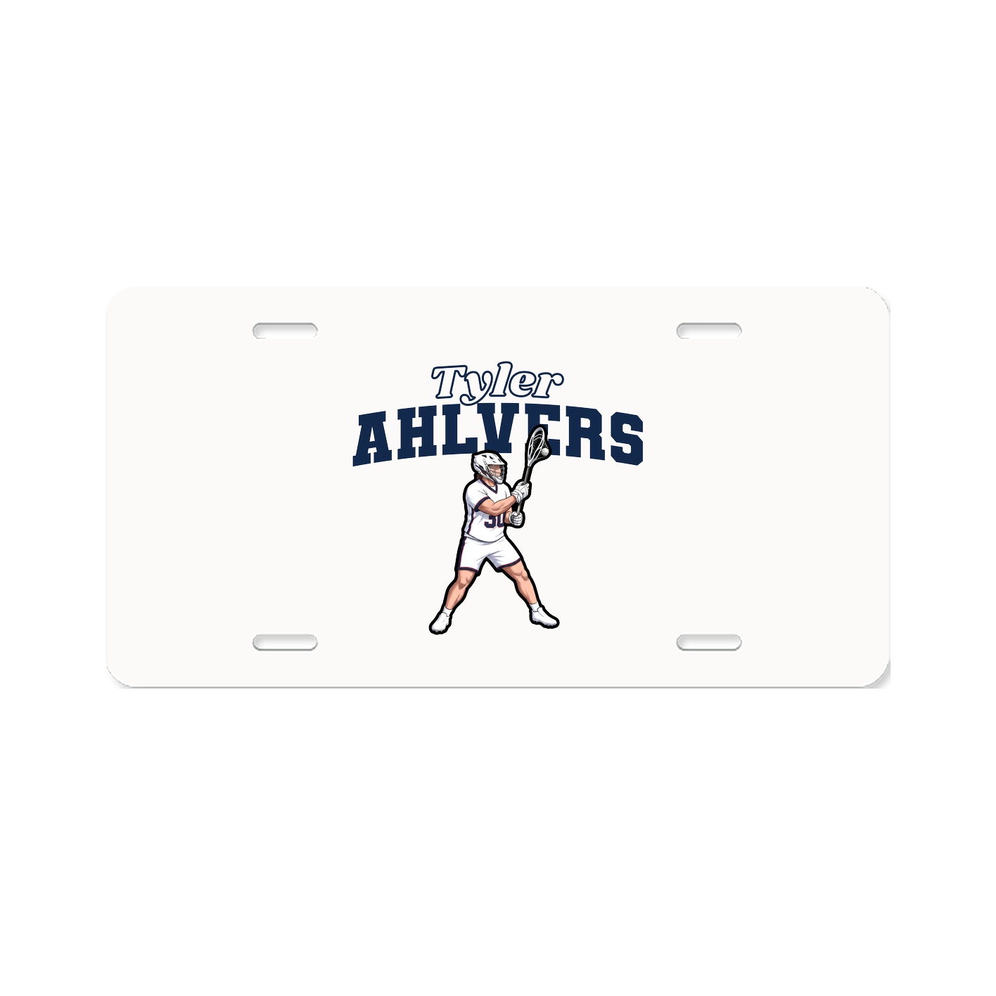 License Plate — Name Arch in Classic