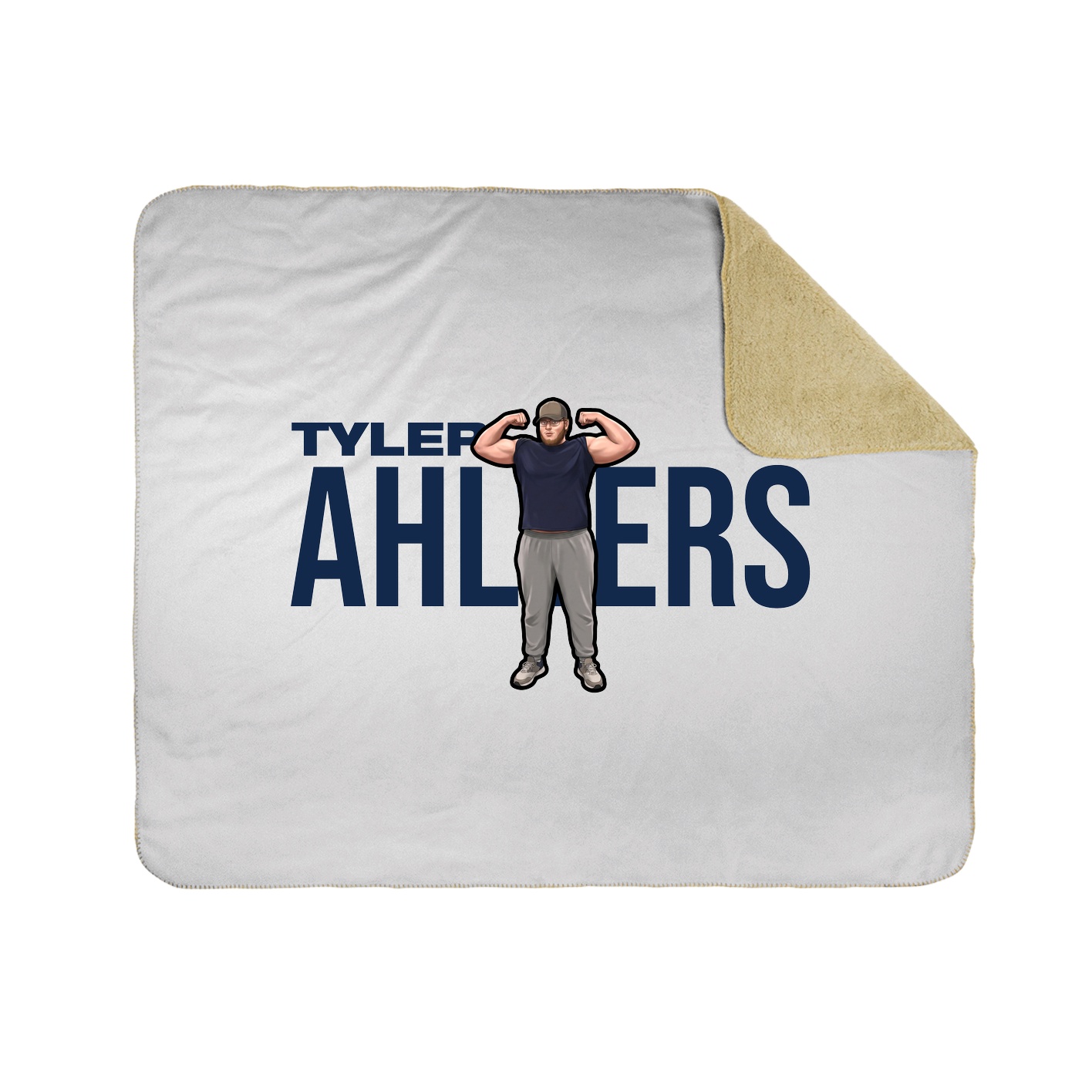 Throw Blanket — Player Name in White