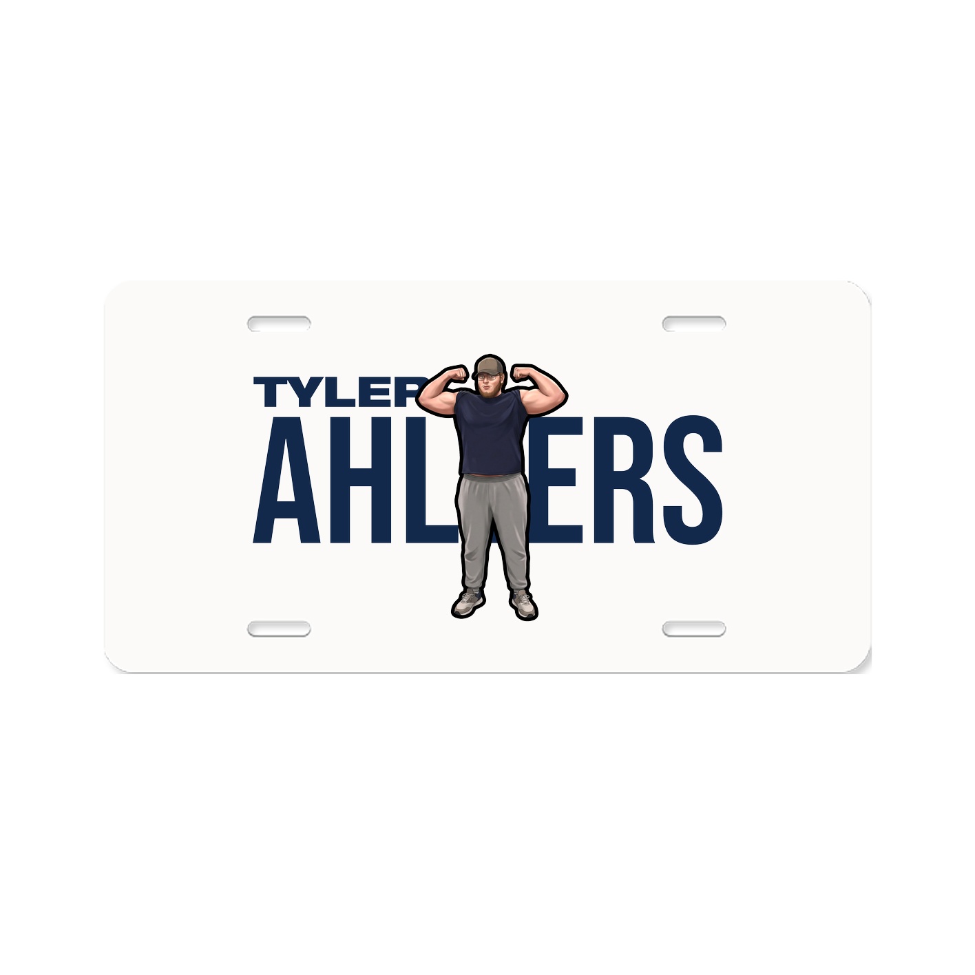 License Plate — Player Name in Classic