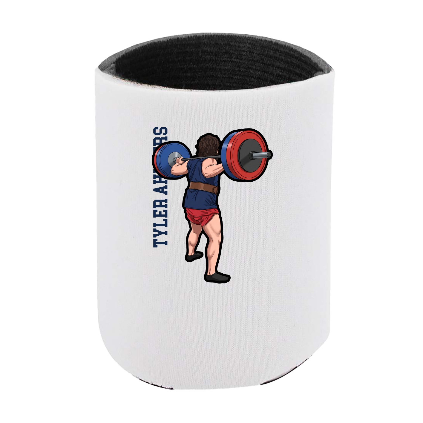 Can Holder — Name Vertical in White