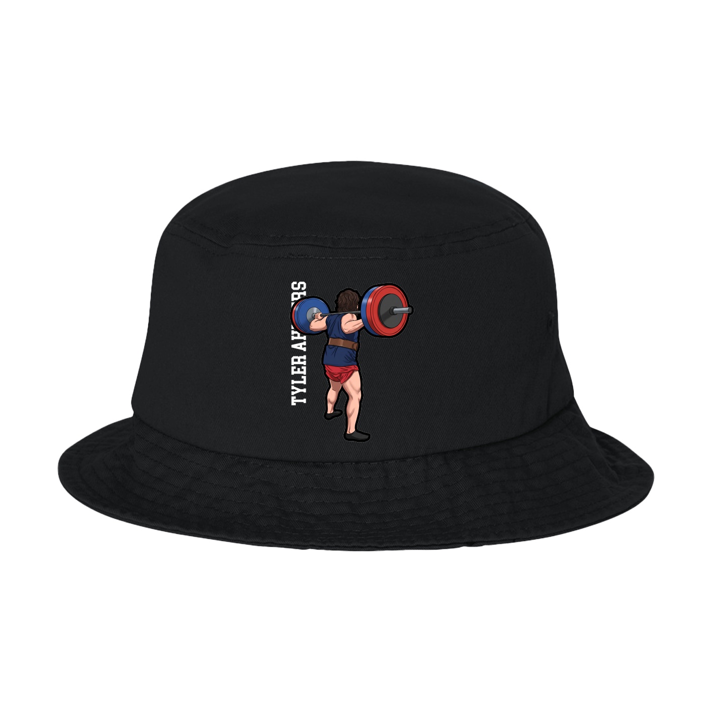 Bucket Cap — Name Vertical in Black