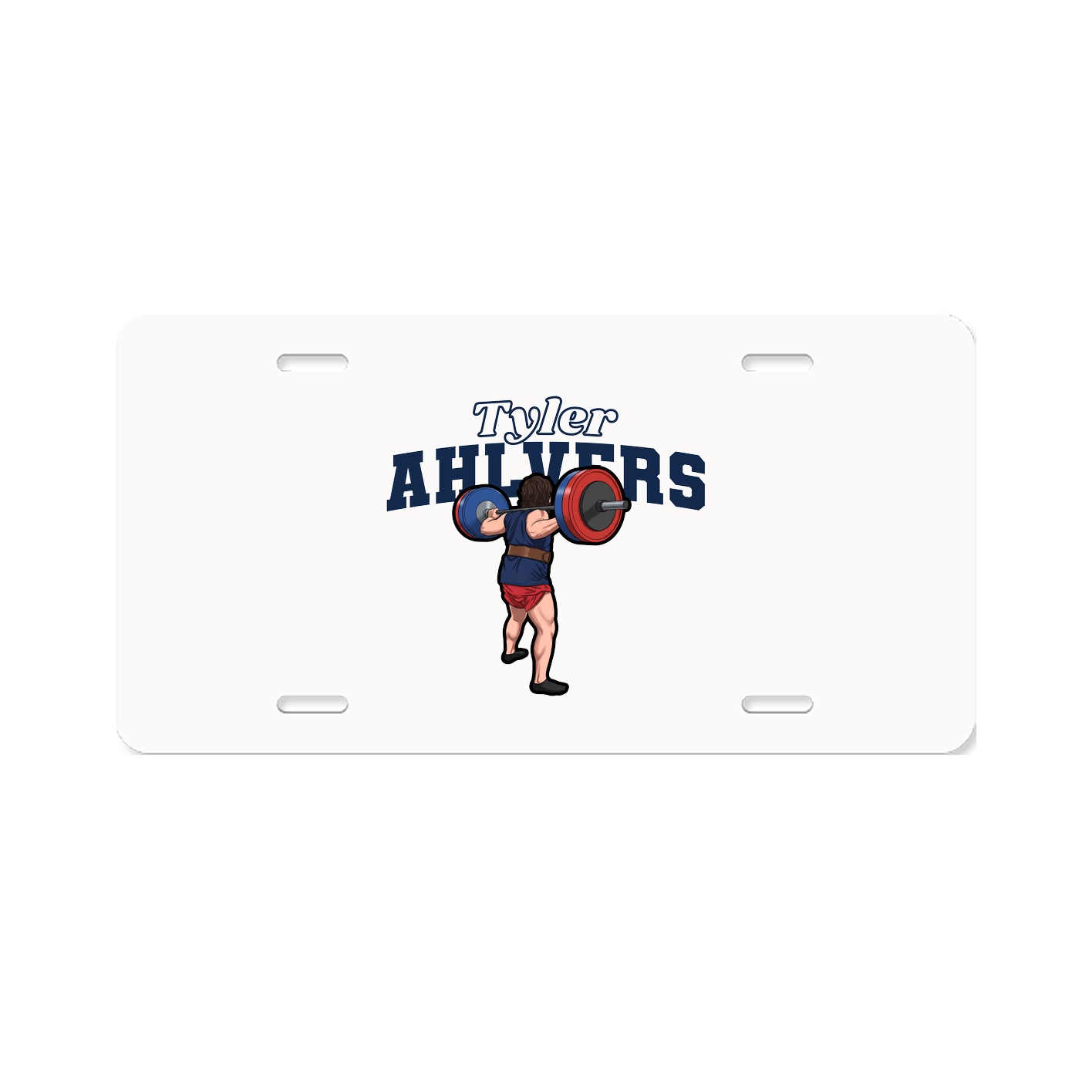 License Plate — Name Arch in Classic