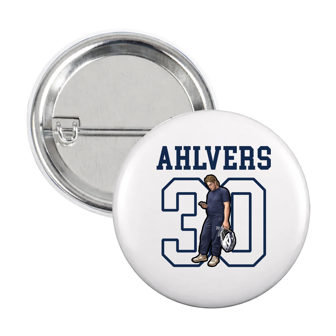 Game Day Button — Shirsey in White