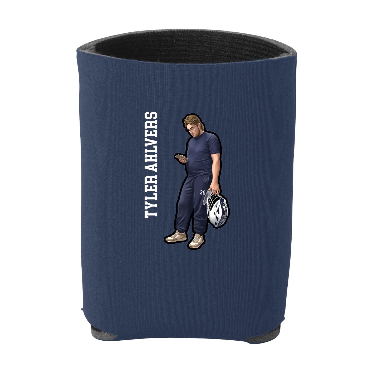 Can Holder — Name Vertical in Navy