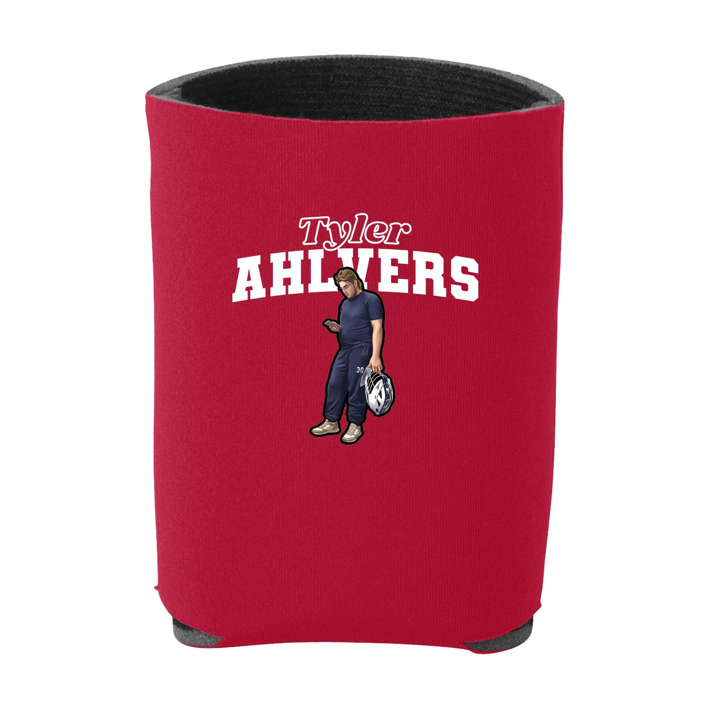 Can Holder — Name Arch in Red