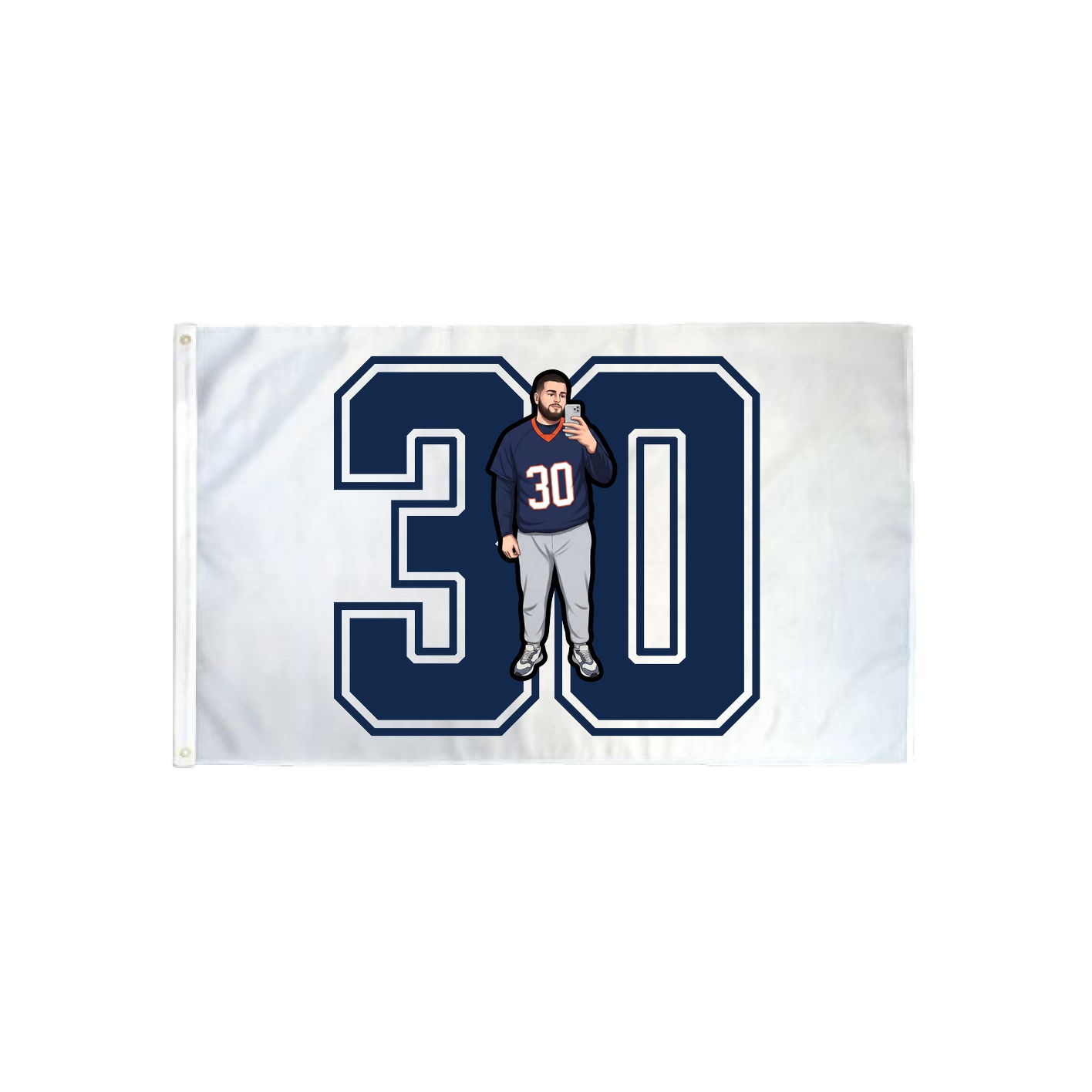 3x5 Flag — Number in Classic