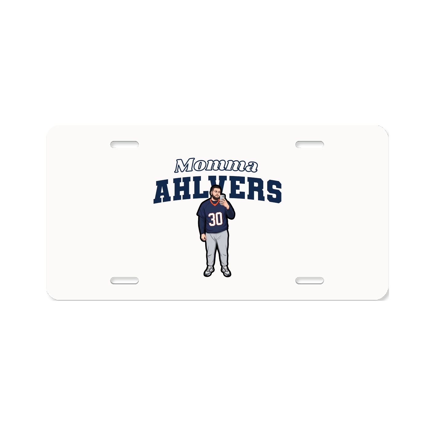 License Plate — Mothers Day Block in Classic